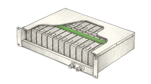 Battery backup shelf